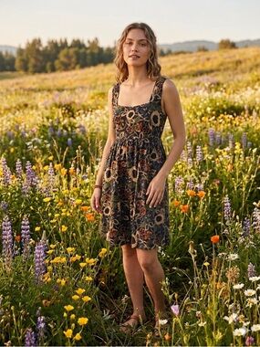 Natural Life “Tricia” Floral Babydoll Dress